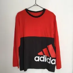 アディダス　adidas長袖　シャツ　ロゴプリント　スポーツ　レディース　メンズ