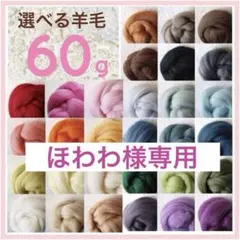 【ほわわ様専用】選べる羊毛 60ｇ【匿名配送】羊毛フェルト まとめ売り