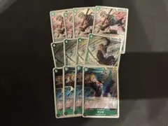 ワンピースカード緑ゾロ強化パーツ R 各種4枚セット　おまけ　①