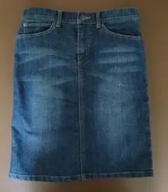 デニムタイトスカート ひざ丈スカート