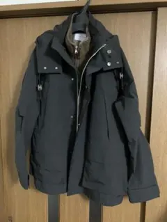 アダムエロペ　ハイカウントウェザーマウンテンパーカー　ブラック