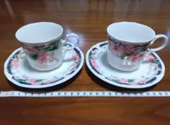 ジョバンニ バレンチノ カップ&ソーサー ペア 2組 2客セット