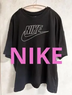 ナイキ ロゴプリントTシャツ 半袖 メンズ XL レトロ　ヴィンテージ　ブラック