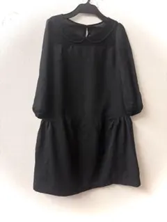 earth music&ecology丸襟肩レースワンピース S