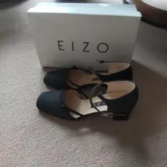 EIZO ブラック パンプス ストラップ付のサムネイル