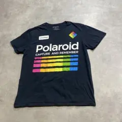 Polaroid ロゴプリントTシャツ 2019年製 L 黒 Y2K 企業Tのサムネイル