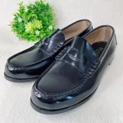 極美品 BRAVAS ブラバス ローファー 25.5 ブラック 3E 男女兼用