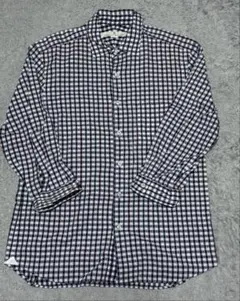 FREDY & GLOSTER 七部袖　シャツ　ギンガムチェック　Sサイズのサムネイル