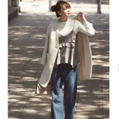 新品タグ付 Apuweiser-riche Vネックカラーコート