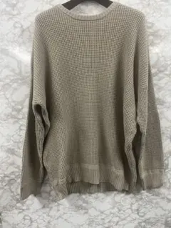 新品未使用(NEVER) Acquiesce ワッフル編みニット Mサイズ