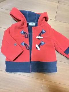 familiar ダッフルコート 90 レッド/ネイビー