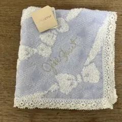 ジルスチュアート　ブルーリボンタオルハンカチ