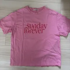 sunday forever ピンク 半袖 Tシャツのサムネイル