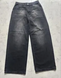 ワイドデニムパンツ Sサイズ ルーズ ビンテージ