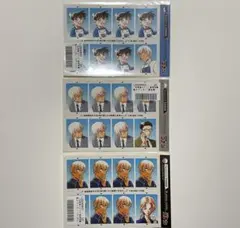 名探偵コナン 証明写真風ステッカー 安室透 降谷零 バーボン 3枚セット