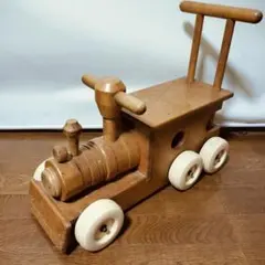木製おもちゃ◇コドモノクニ◇武井武雄風 馬車 汽車 自動車 昭和レトロ