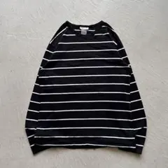 90s agnes b. homme border l/s ボーダー 黒 白のサムネイル