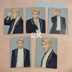 5枚 セミコンプ RM ナムジュン ミニフォト BTS WINGS FINAL