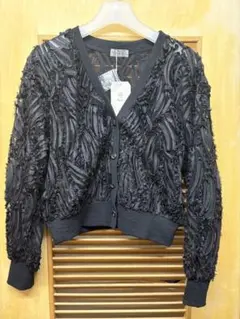 Bab コード刺繍カーディガン　M