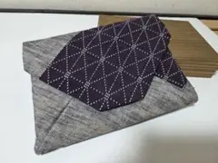 和装小物 数寄屋袋 懐紙入れ 刺し子風のサムネイル