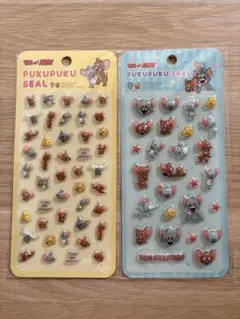 トムとジェリー ぷくぷくシール 2枚