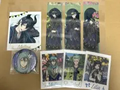 ツイステ カード しおり 缶バッジ マレウス リリア セベク