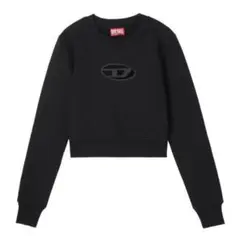 DIESEL ブラック クロップドスウェットのサムネイル