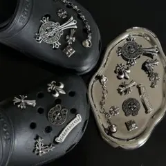 サンダル用 メタルパーツ 10点セット ジビッツ風 パンク クロス Y2Kのサムネイル