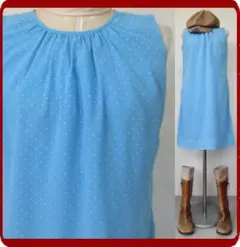 古着♪レトロVintageドット柄モッズワンピ70年代ヴィンテージ昭和Japan