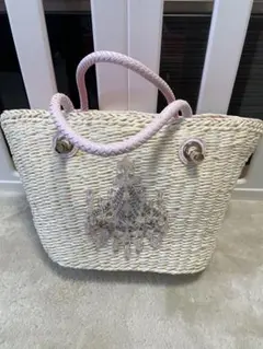 Rady シャンデリア刺繍 ホワイトかごバッグ