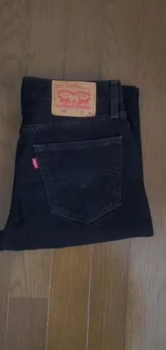 Levi's516 ブラック ストレートデニム