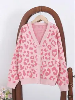 SHEIN ニットロングスリーブカーディガン 12Y