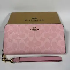 COACH 長財布 CW778 ピンク リスト付き