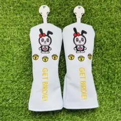 新品 2点セット Golfドラミ ゴルフクラブヘッドカバー UT+UT