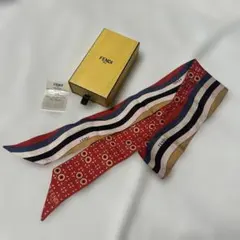 FENDI ラッピー スカーフ バンドゥ レッド