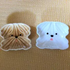 犬型 ダイカットプレート 2枚セットのサムネイル