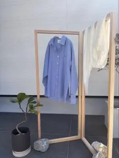杉 無垢材 折りたたみ式 ハンガーラック 店舗什器/フリマに 飾り