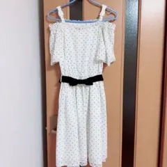 LODISPOTTO オフショル ドット ワンピース