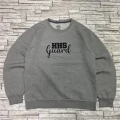 フルーツオブザルーム スウェット カレッジ風ロゴ HHS グレー USA古着