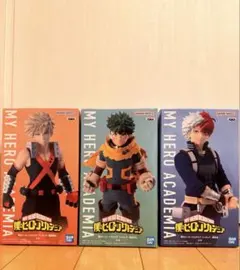 僕のヒーローアカデミア　フィギュア-緑谷出久-爆豪勝己-轟焦凍- 3体セット