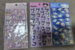 マイメロディー　クロミ　シナモロール　シール 3枚セット