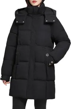 ダウンジャケット レディース 冬服 中綿ジャケット 大きいサイズ フード付き