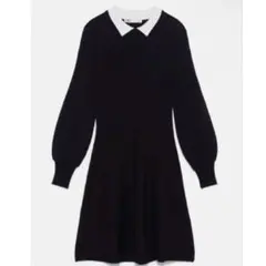 ZARA 襟付きワンピース 黒