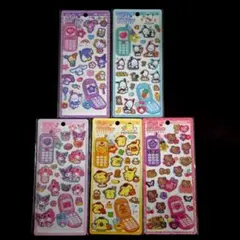 【正規品】平成はっぴーフォン サンリオ5枚セット ポチャッコ ポムポムプリン他