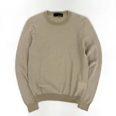 未使用級！伊製 LARDINI コットン クルーネック ニット セーター 44のサムネイル