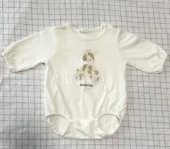 Cottoli アイボリー 刺繍ロンパース　70cm