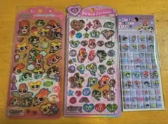 パワーパフガールズ　タイルシール　ドロップジュエリー　うるちゅるポップシール