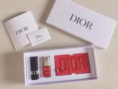 新品未使用✨DIOR限定ギフトセット(リップ、ネイル.鏡付きラゲージタグ)非売品