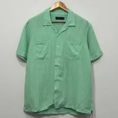 XLライムグリーン ラルフローレンcaldwellシルクコットンビンテージ