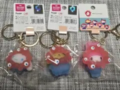 サンリオ　ミャクミャク　クリアカラー　キーホルダー　3点セット